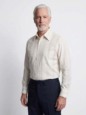 Givenchy by Chesa Vintage Long Sleeve Striped Dress Shirt